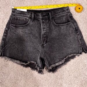 Joe’s Jeans “The Alex” High Rise Shorts | Black Washed Denim | Size 30 | NWT